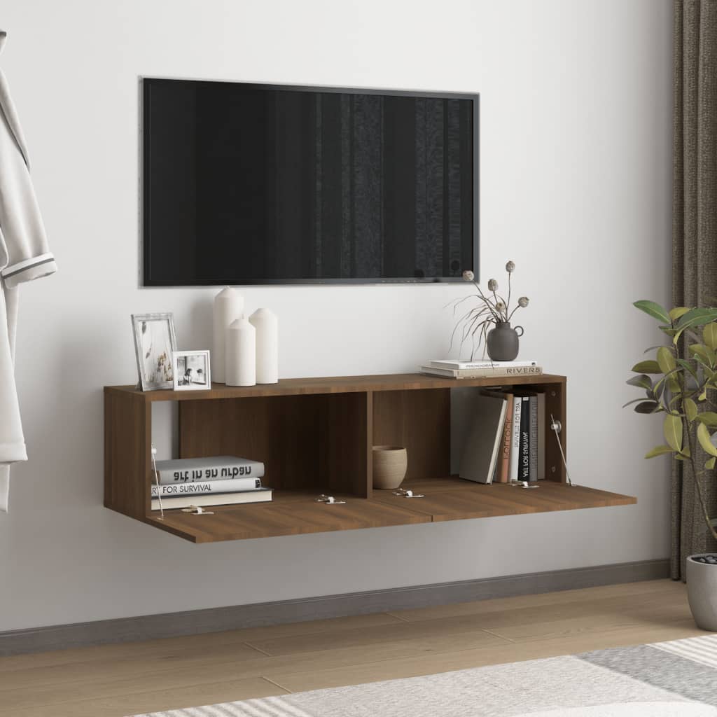 TV-Møbel Brun Eik TV-benk 120x30x30 cm