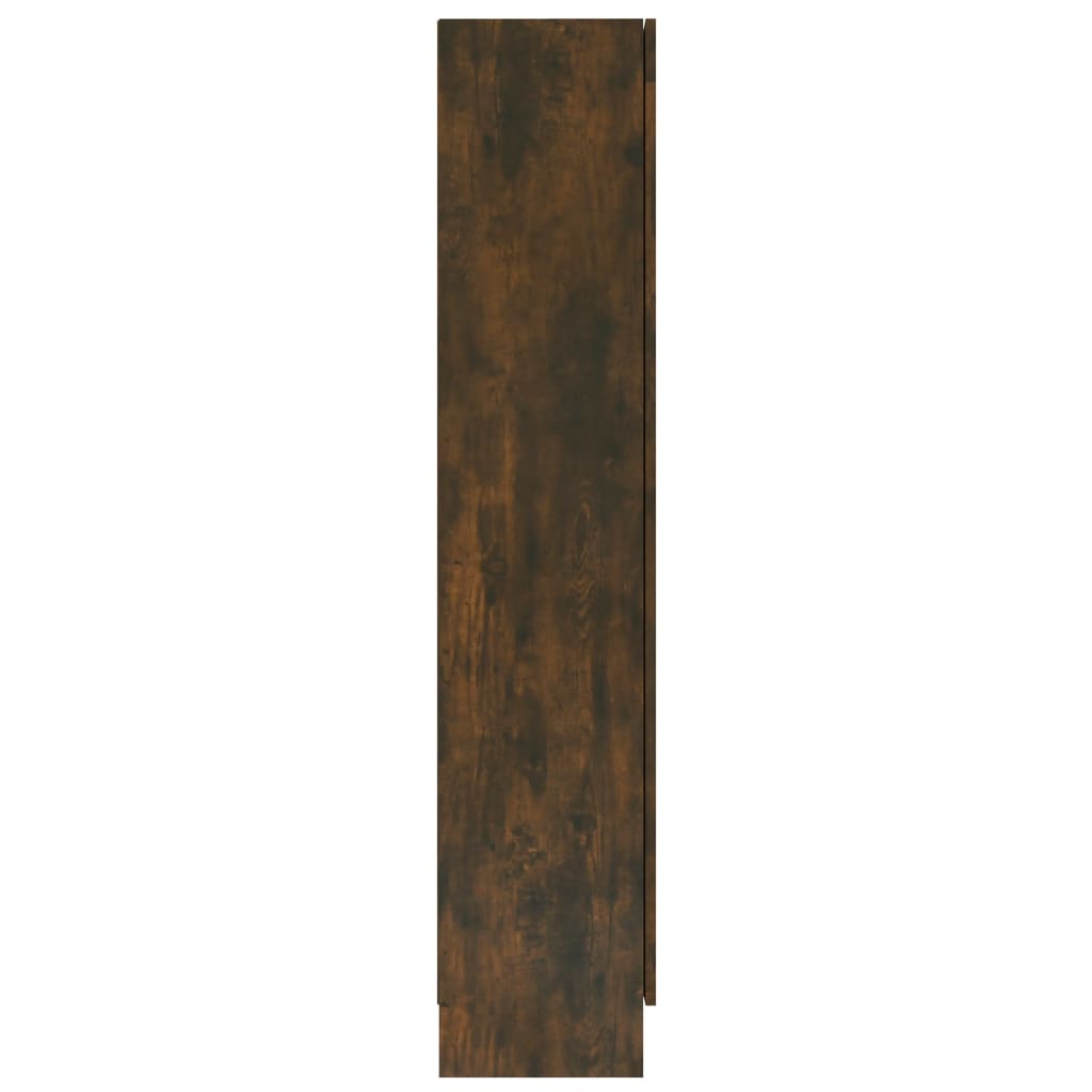 Vitrineskap Røkt Eik 82,5x30,5x150 cm