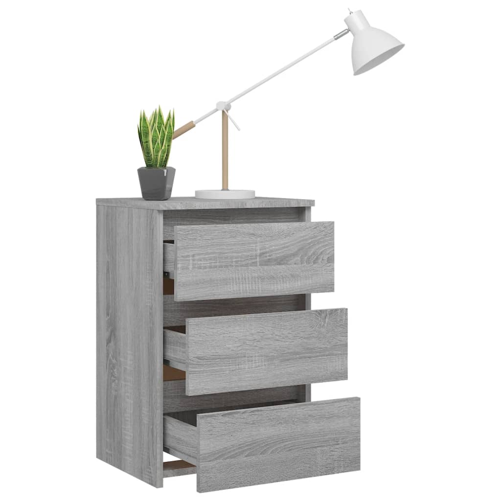 Nattbord Sengbord Sonoma Grå 40x35x62,5 cm