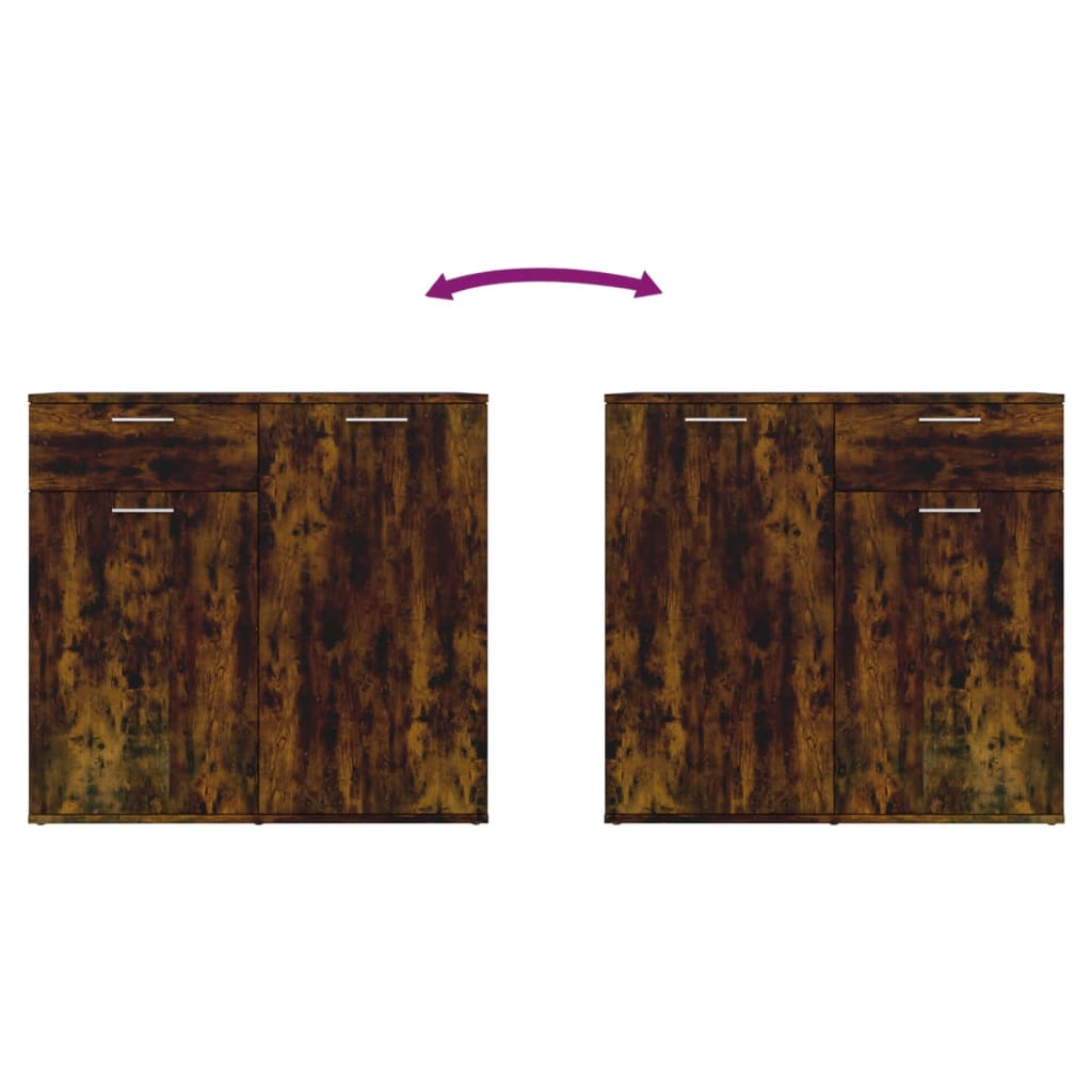 Skap Røkt Eik 80x36x75 cm