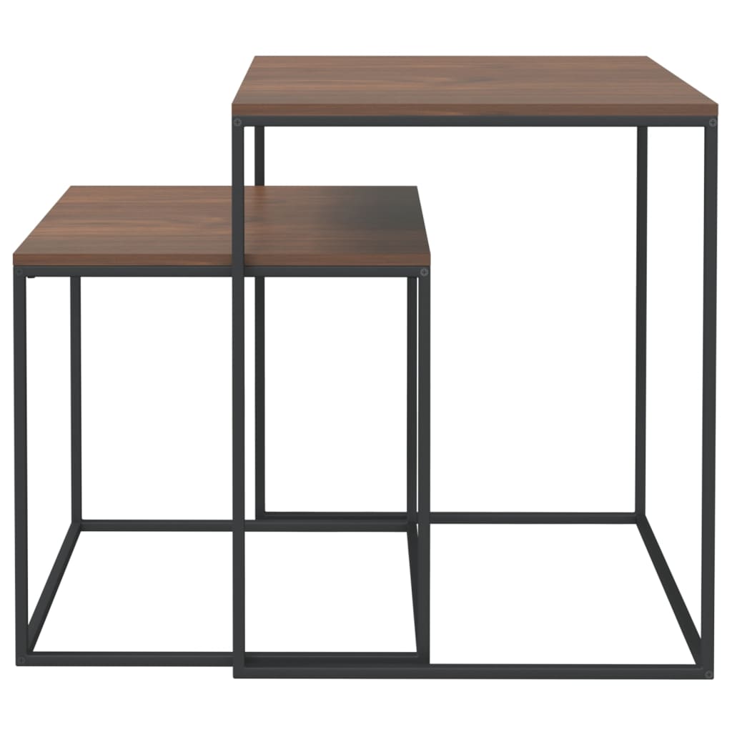 Salongbord Sofabord Tre 2 stk og metall