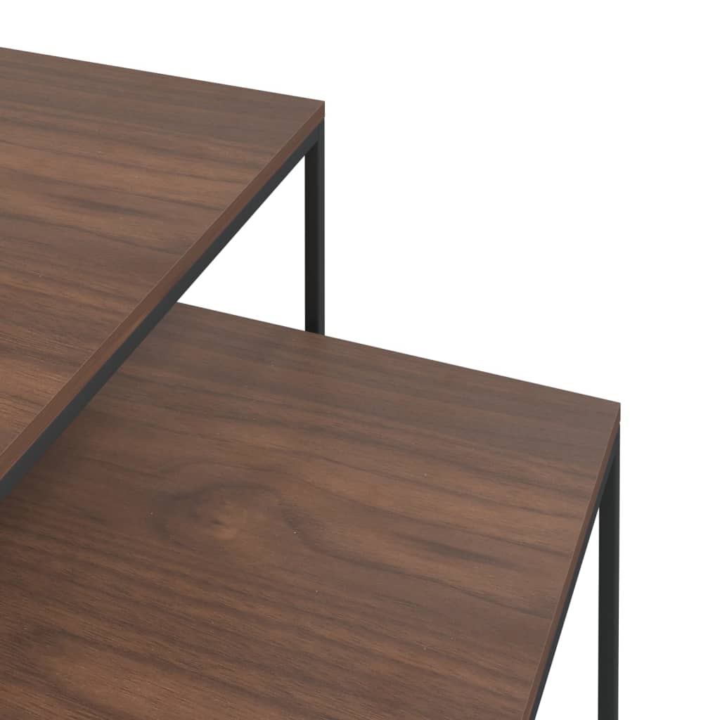 Salongbord Sofabord Tre 2 stk og metall