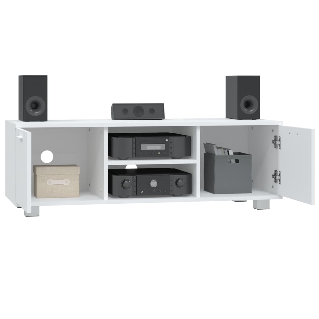 TV-Møbel Hvit TV-benk 120x40,5x35 cm