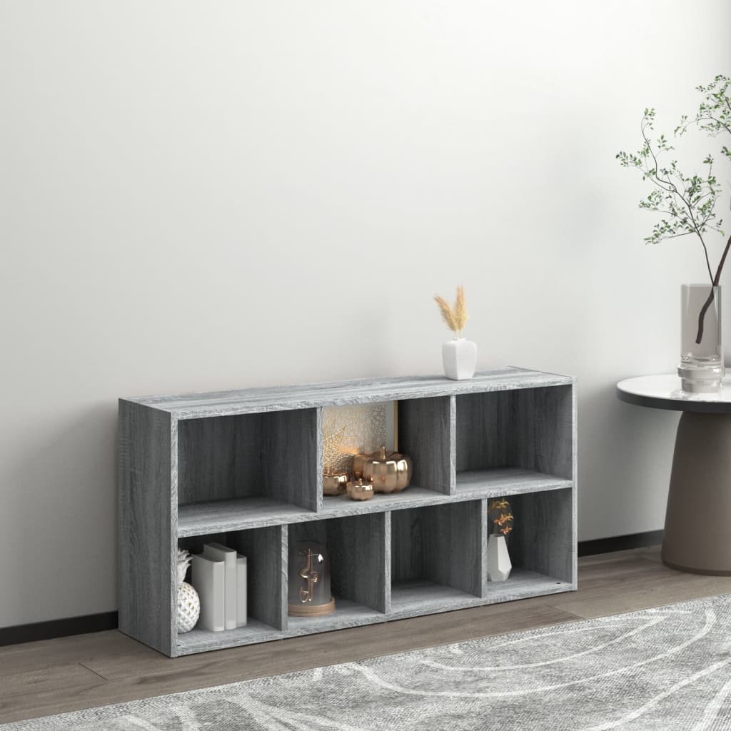 Bokhylle Sonoma Grå 50x25x106 cm
