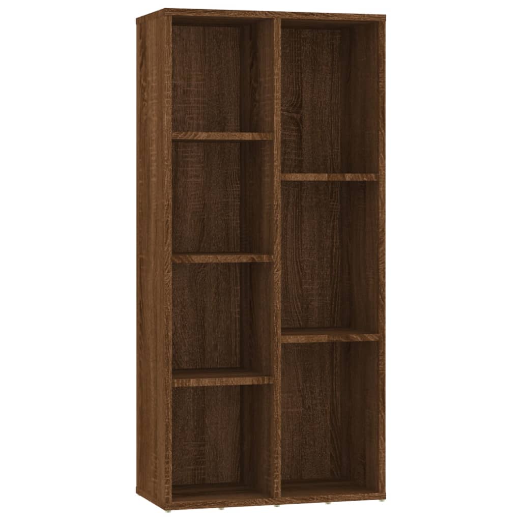 Bokhylle brun eik 50x25x106 cm