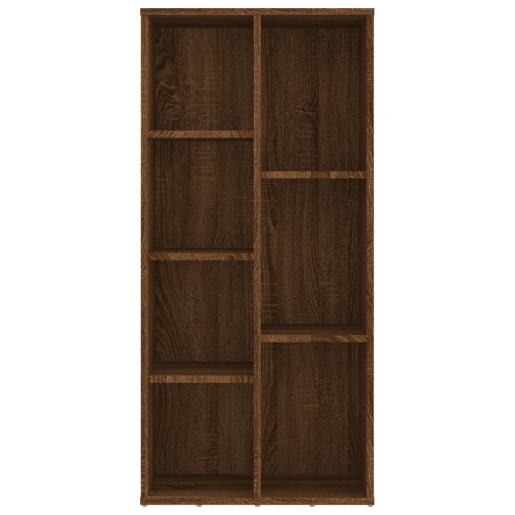 Bokhylle brun eik 50x25x106 cm