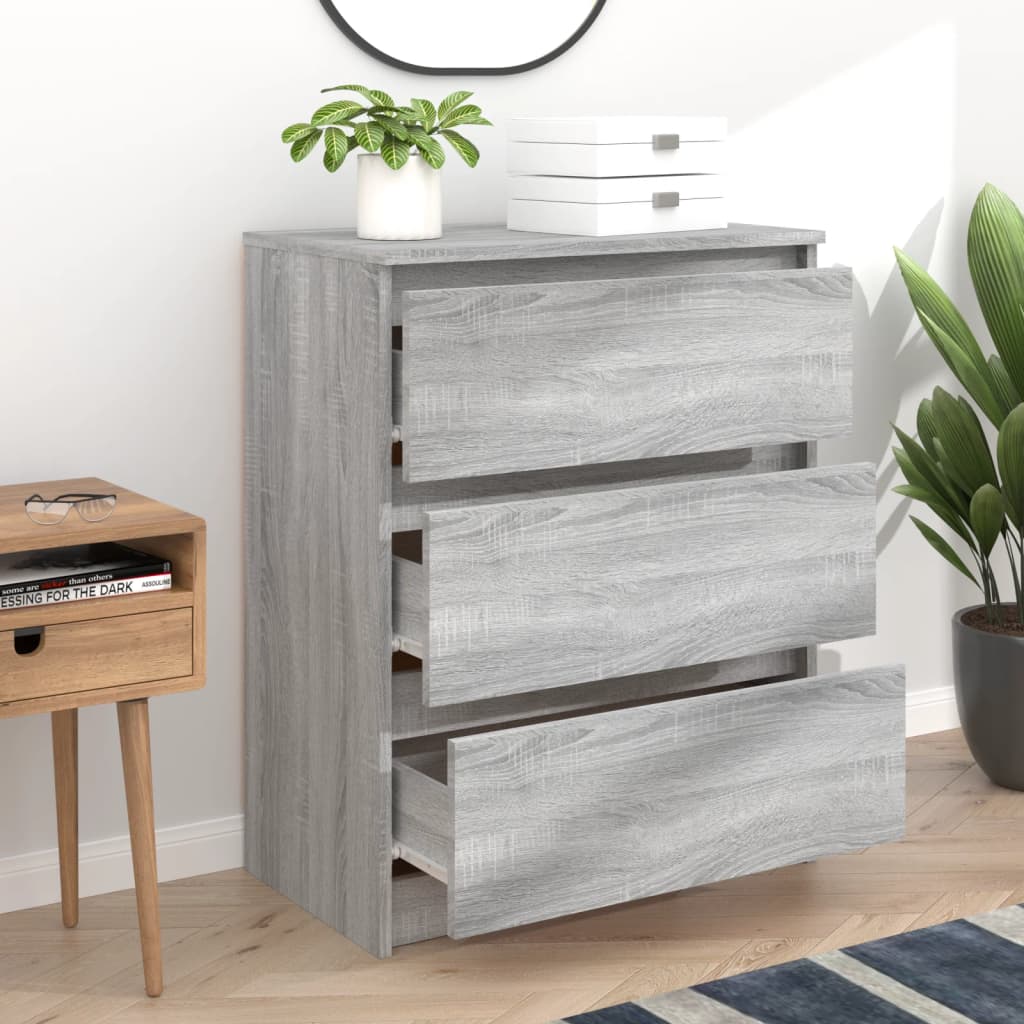 Kommode Sonoma Grå 60x35x76 cm