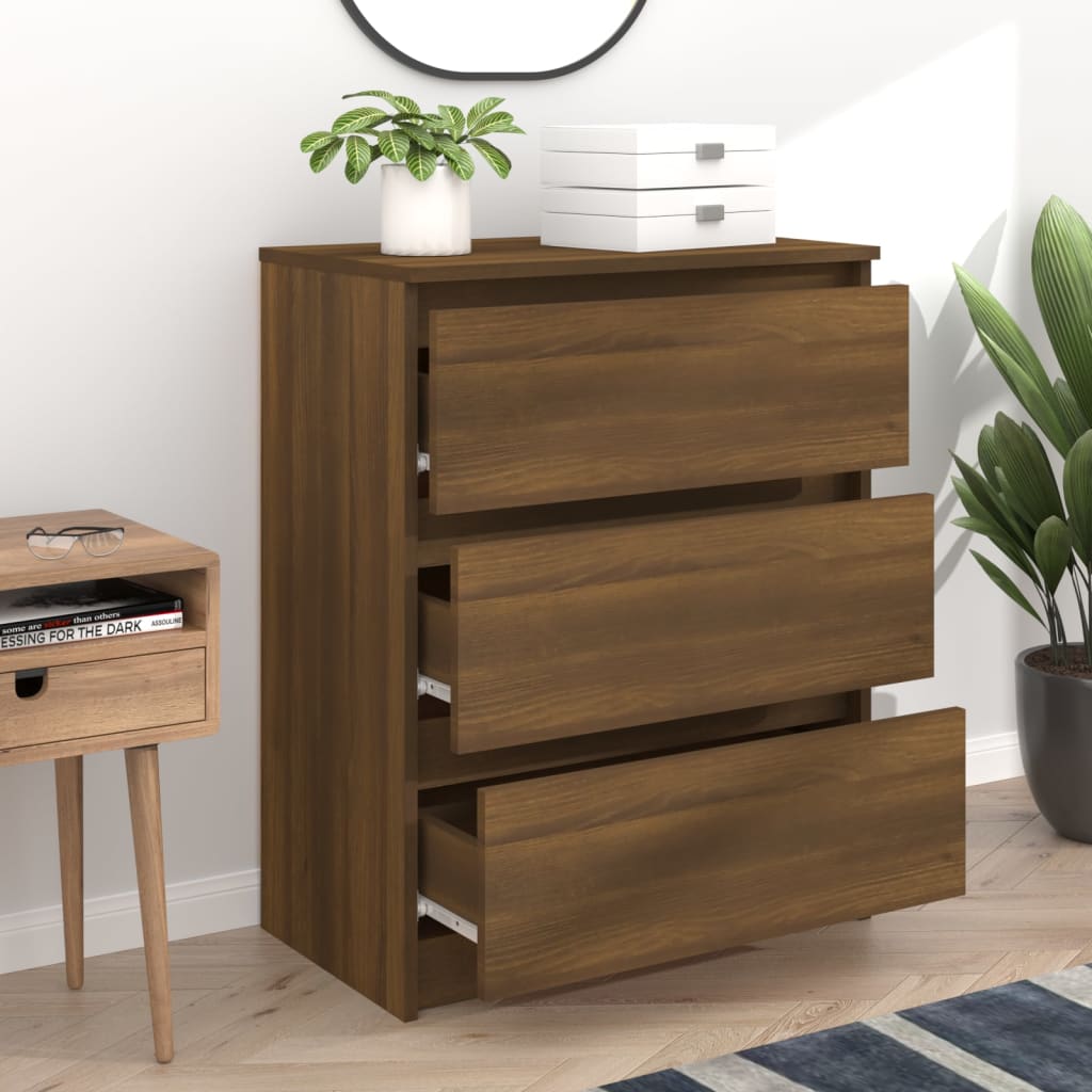 Kommode Brun Eik 60x35x76 cm