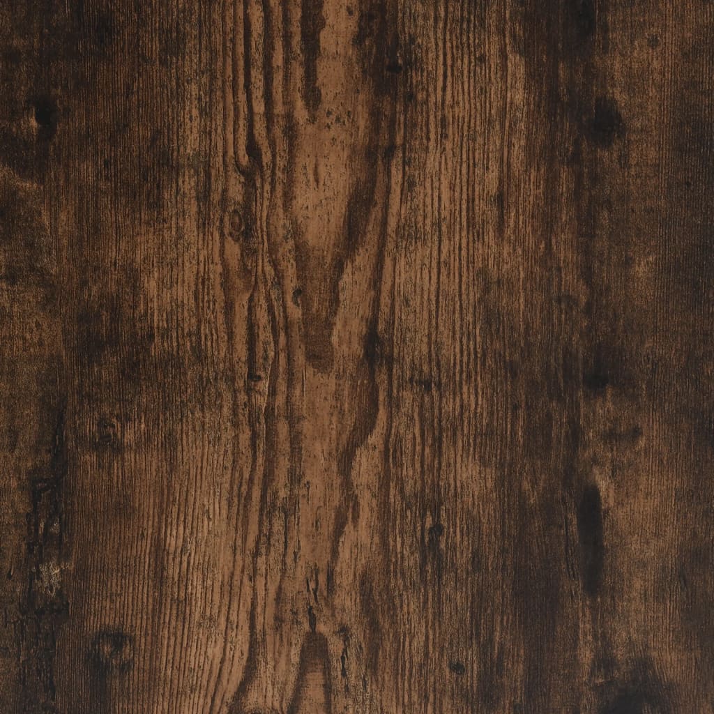 Bokhylle 48x25,5x140 cm røkt eik konstruert tre