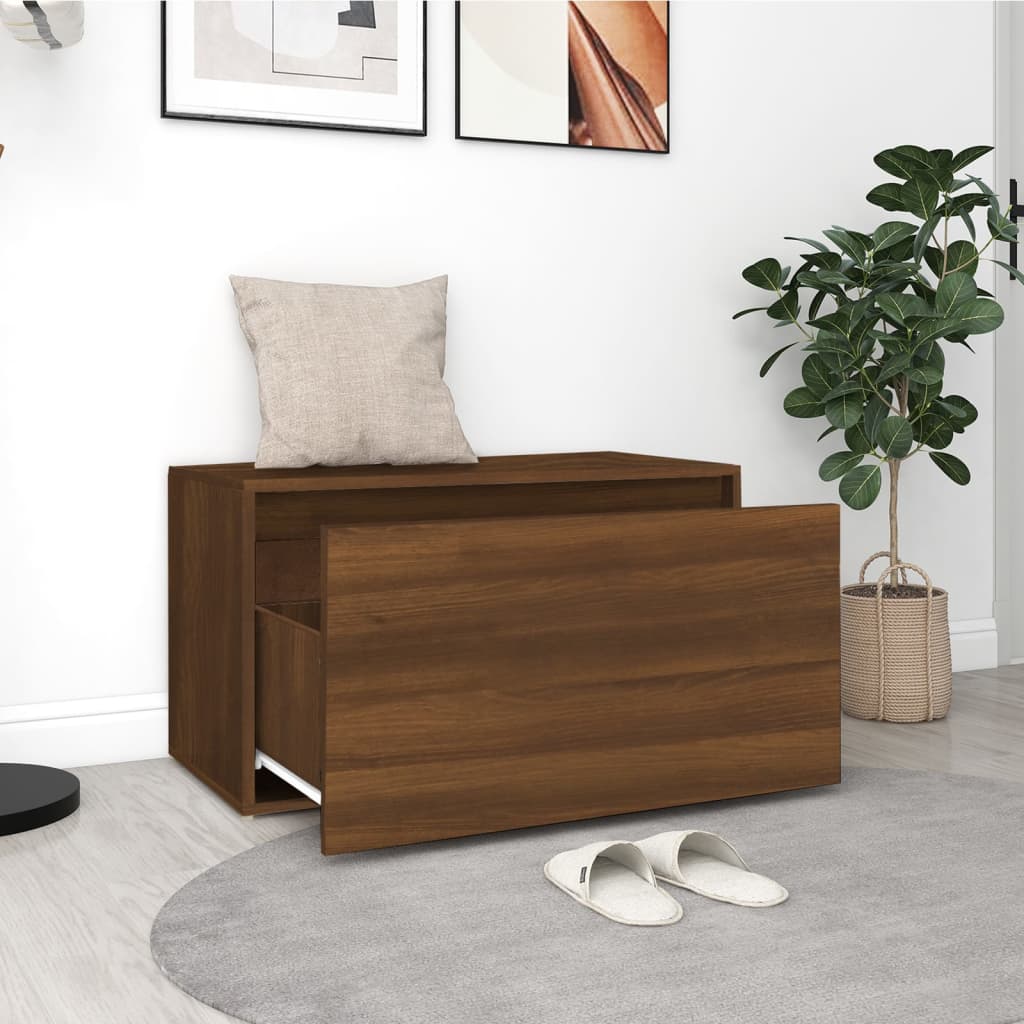 Sittebenk Gangbenk 80x40x45 cm Brun eik