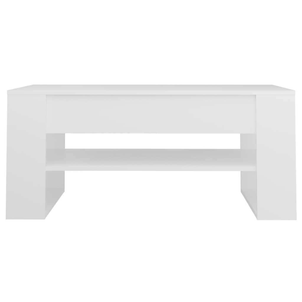 Salongbord Sofabord Hvit 102x55x45 cm