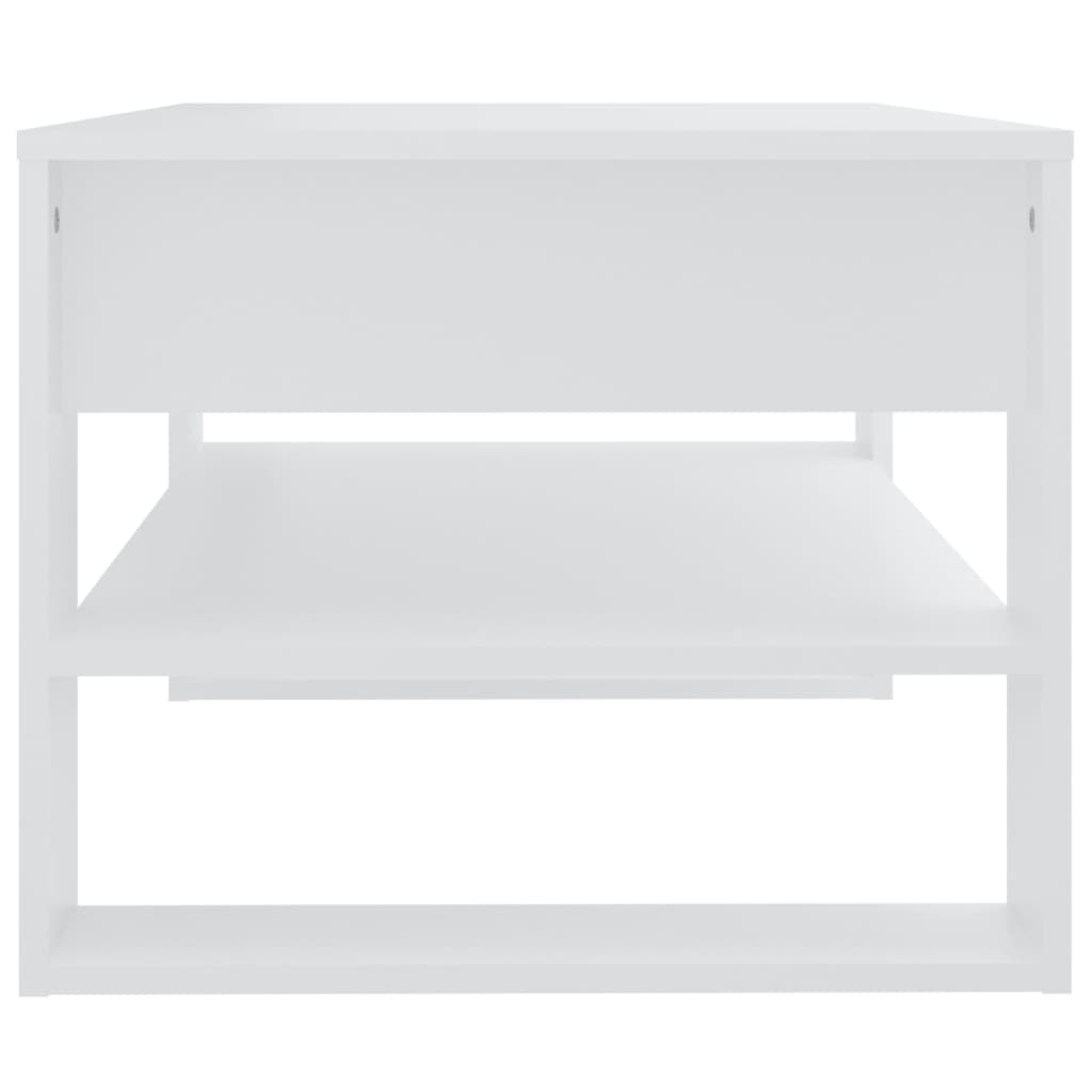Salongbord Sofabord Hvit 102x55x45 cm