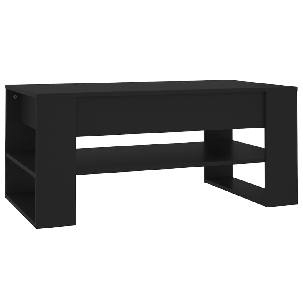 Salongbord Sofabord Svart 102x55x45 cm