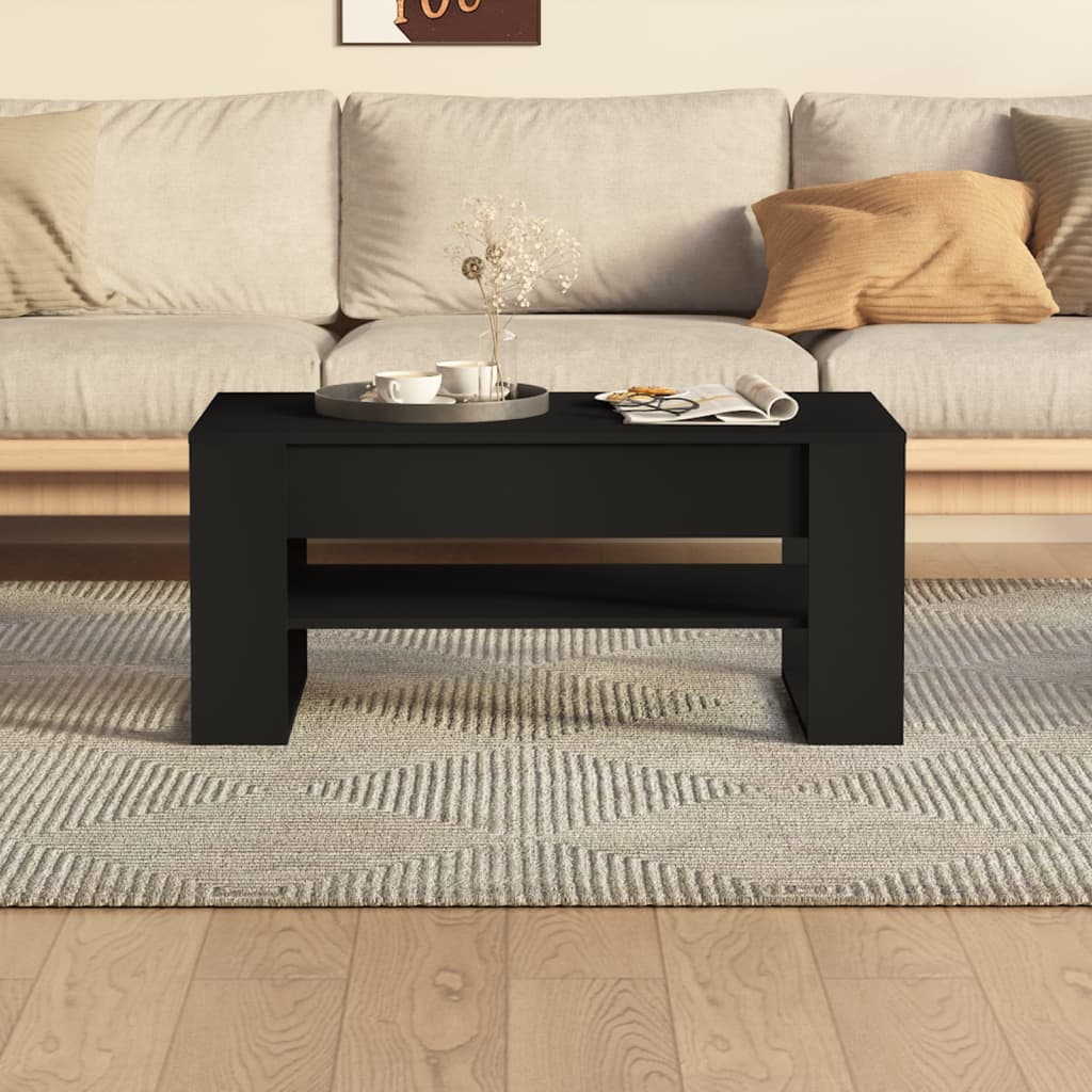 Salongbord Sofabord Svart 102x55x45 cm