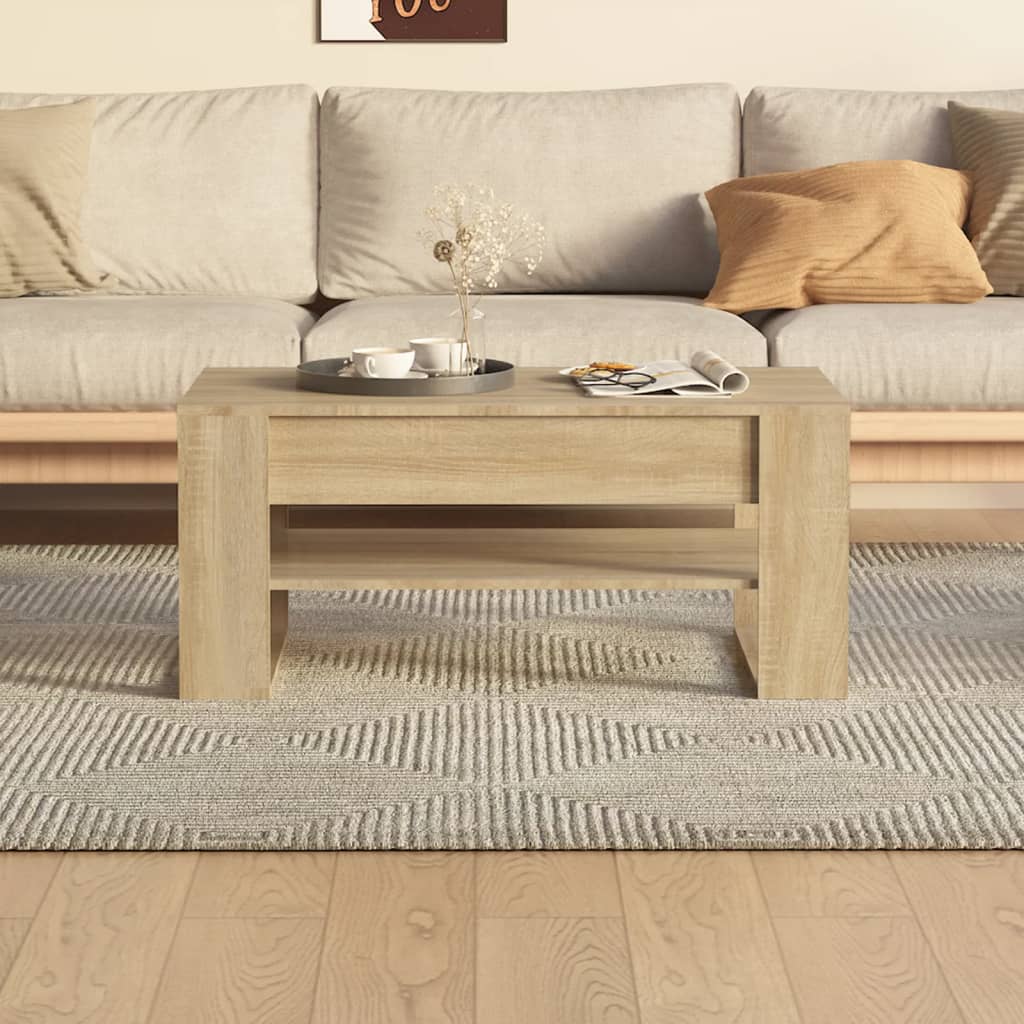 Salongbord Sofabord Sonoma Eik 102x55x45 cm