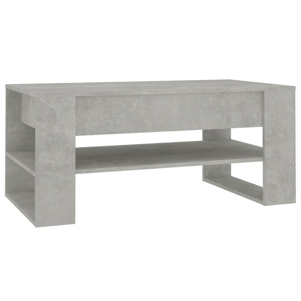 Salongbord Sofabord Betonggrå 102x55x45 cm
