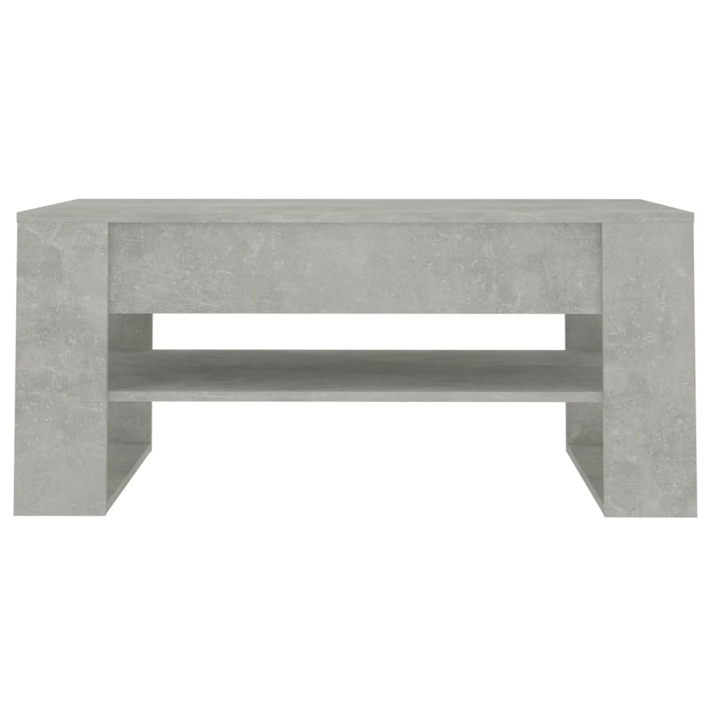 Salongbord Sofabord Betonggrå 102x55x45 cm
