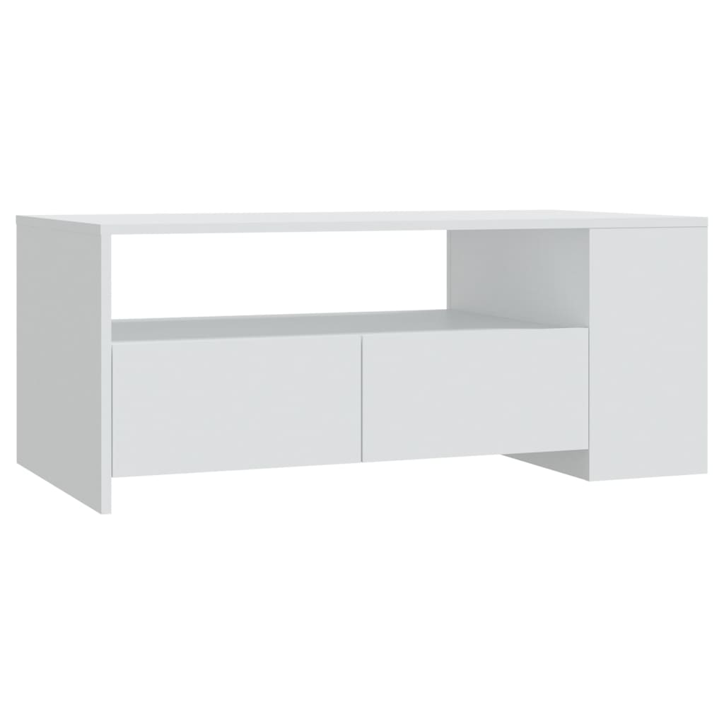 Salongbord Sofabord Hvit 102x55x42 cm