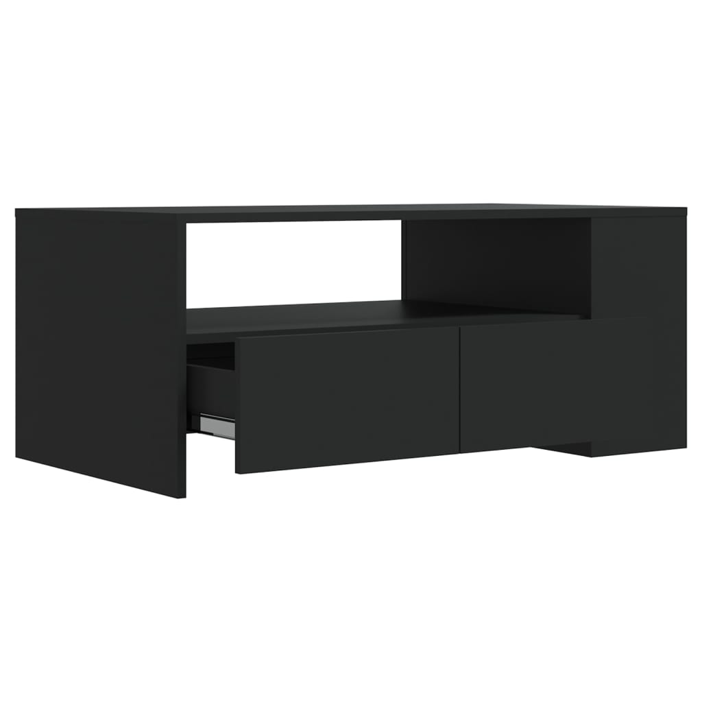 Salongbord Sofabord Svart 102x55x42 cm