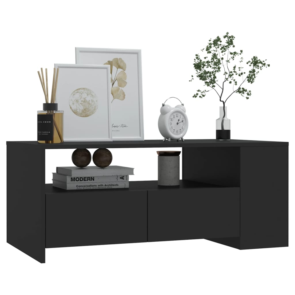 Salongbord Sofabord Svart 102x55x42 cm
