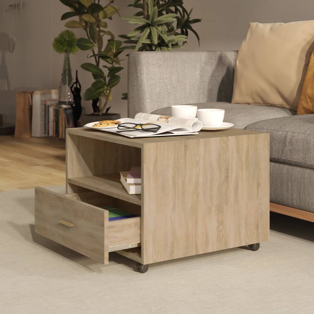 Salongbord Sofabord Sonoma Eik 55x55x40 cm