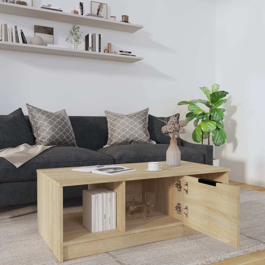 Salongbord Sofabord Sonoma Eik 102x50x36 cm