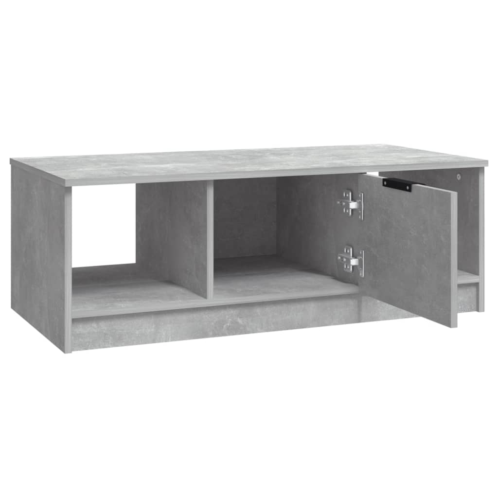 Salongbord Sofabord Betonggrå 102x50x36 cm