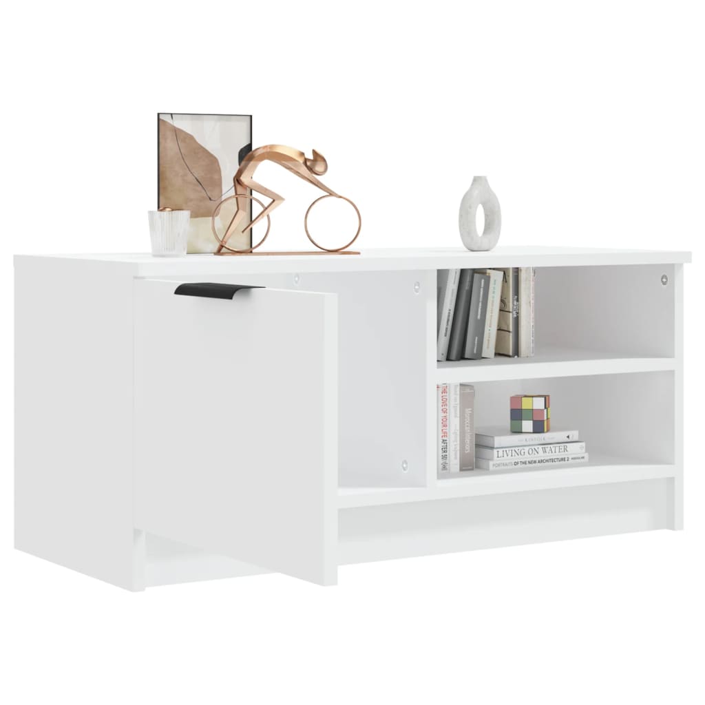 TV-Møbel Hvit Tv-benk 80x35x36,5 cm