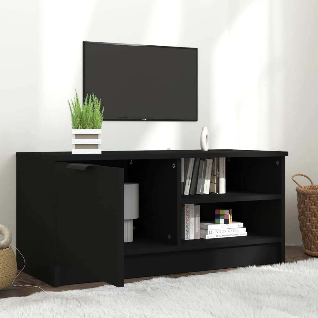 TV-Møbel Svart Tv-benk 80x35x36,5 cm