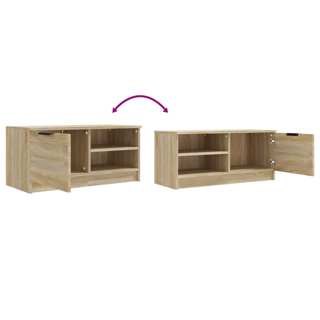 TV-Møbel Sonoma Eik Tv-benker 2 stk 80x35x36,5 cm