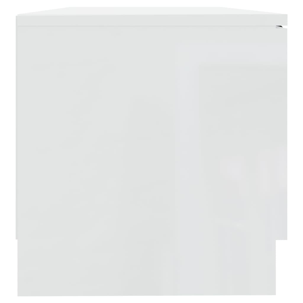 TV-Møbel Høyglans Hvit Tv-benker 2 stk 80x35x36,5 cm