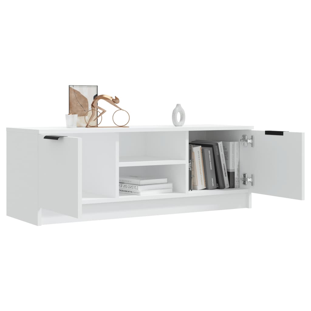TV-Møbel Hvit TV-benk 102x35x36,5 cm