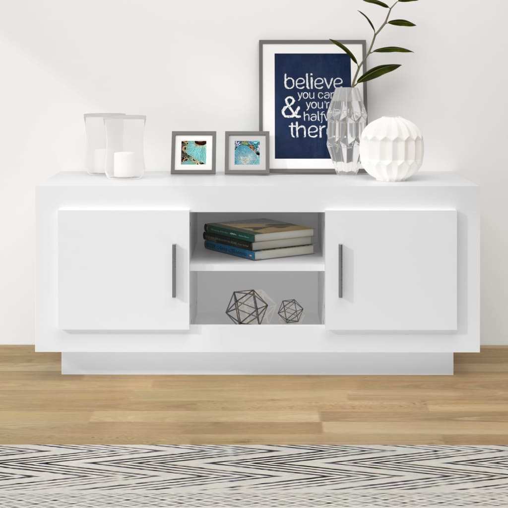 TV-Møbel Hvit TV-benk 102x35x45 cm
