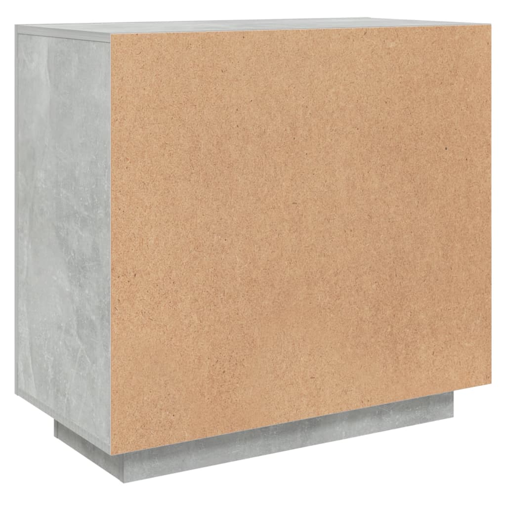 Kommode Betonggrå 80x40x75 cm