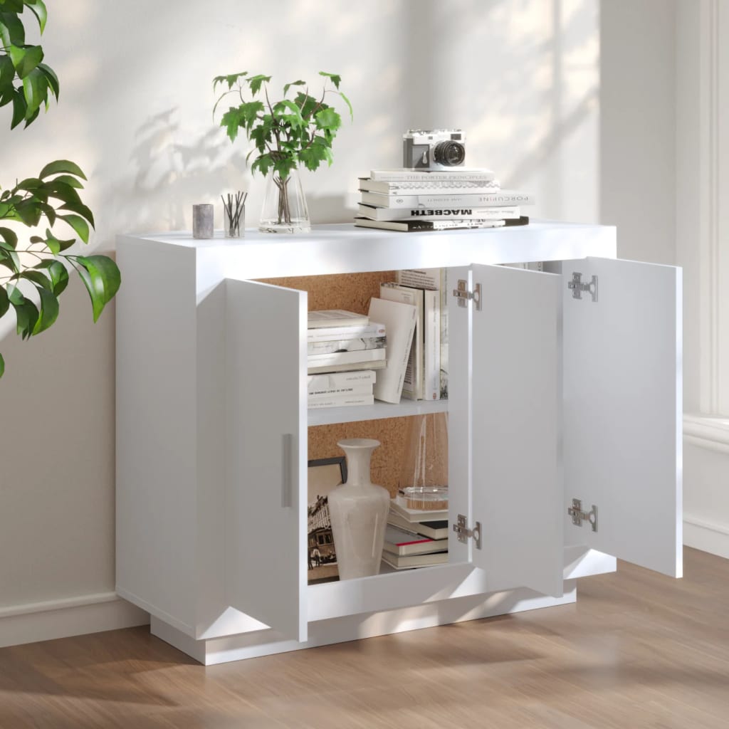 Skap Hvit 92x35x75 cm