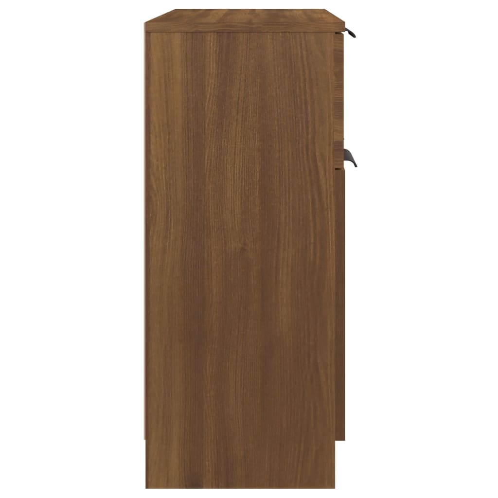 Skjenk brun eik 60x30x70 cm konstruert tre