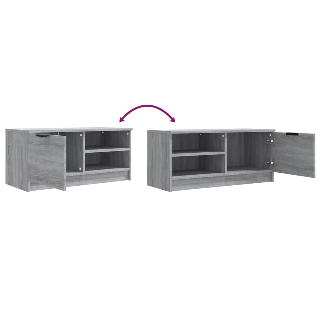 TV-Møbel Sonoma Grå Tv-benker 2 stk 80x35x36,5 cm