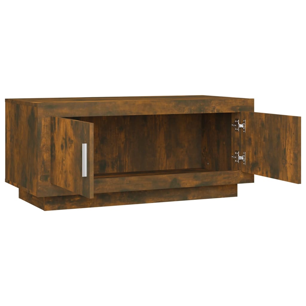 Salongbord Sofabord Røkt Eik 102x50x45 cm