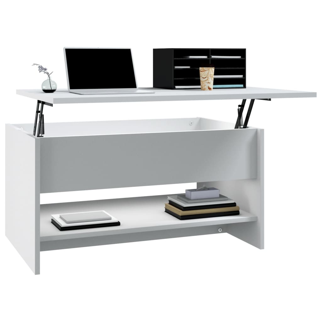Salongbord Sofabord Hvit 80x50x40 cm