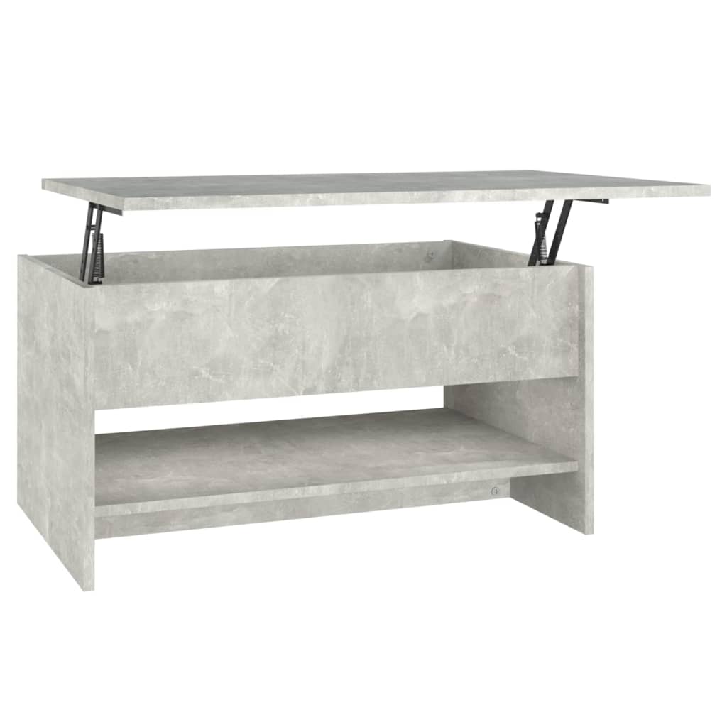 Salongbord Sofabord Betonggrå 80x50x40 cm