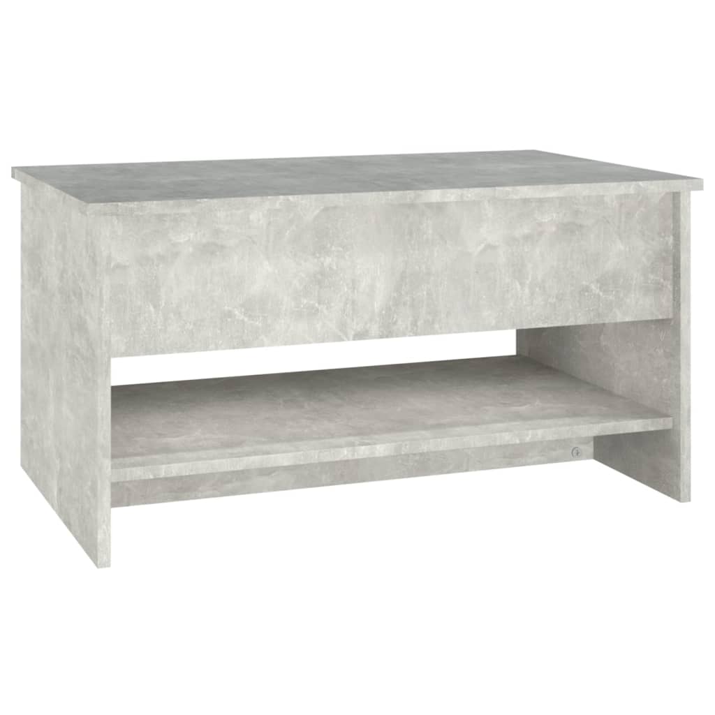 Salongbord Sofabord Betonggrå 80x50x40 cm