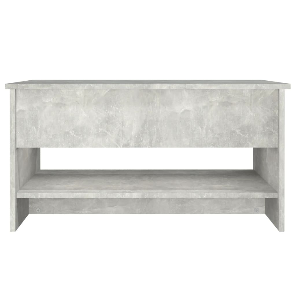 Salongbord Sofabord Betonggrå 80x50x40 cm