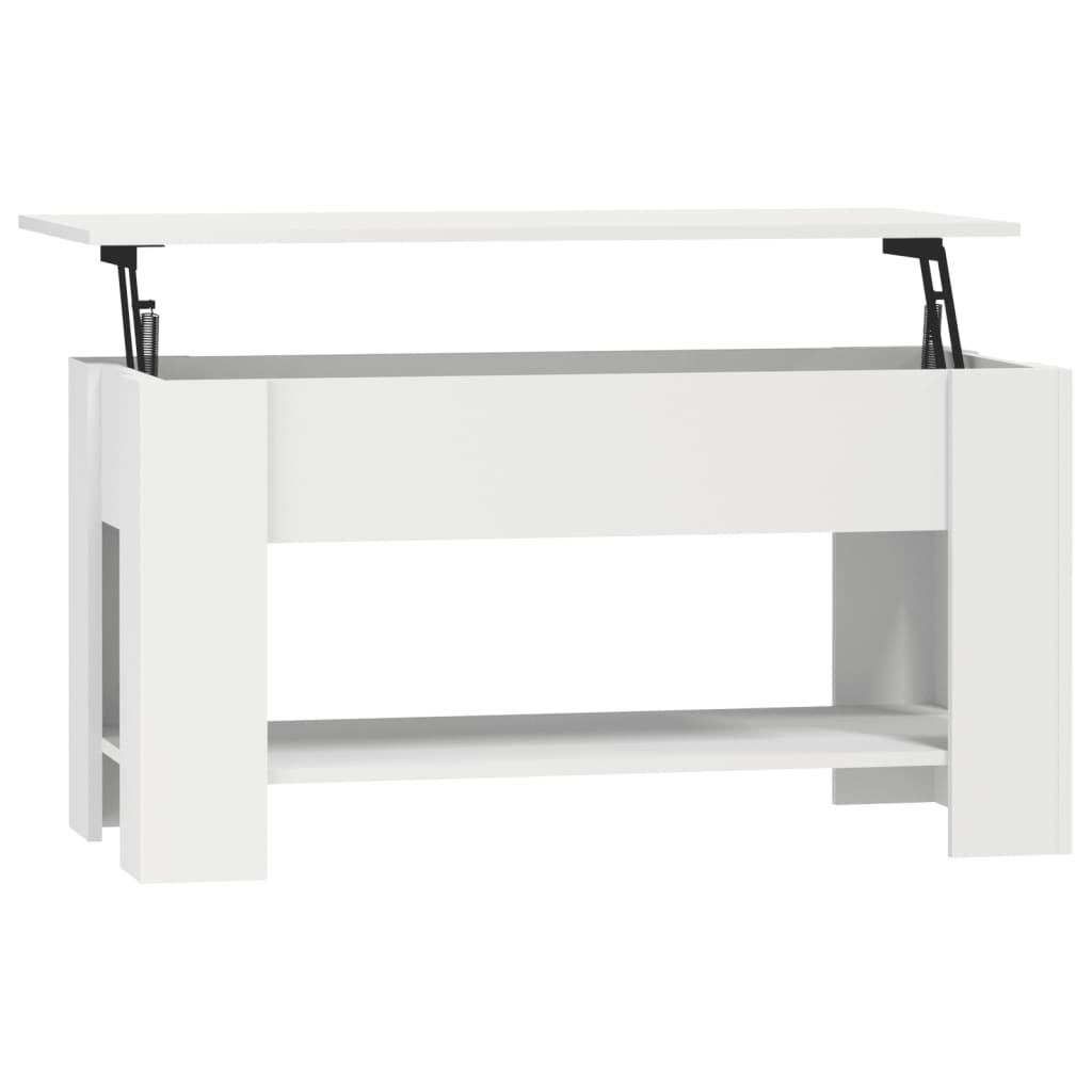 Salongbord Sofabord Hvitt 101x49x52 cm