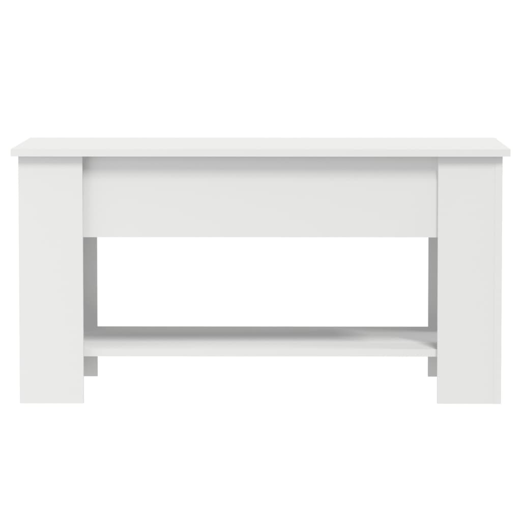 Salongbord Sofabord Hvitt 101x49x52 cm