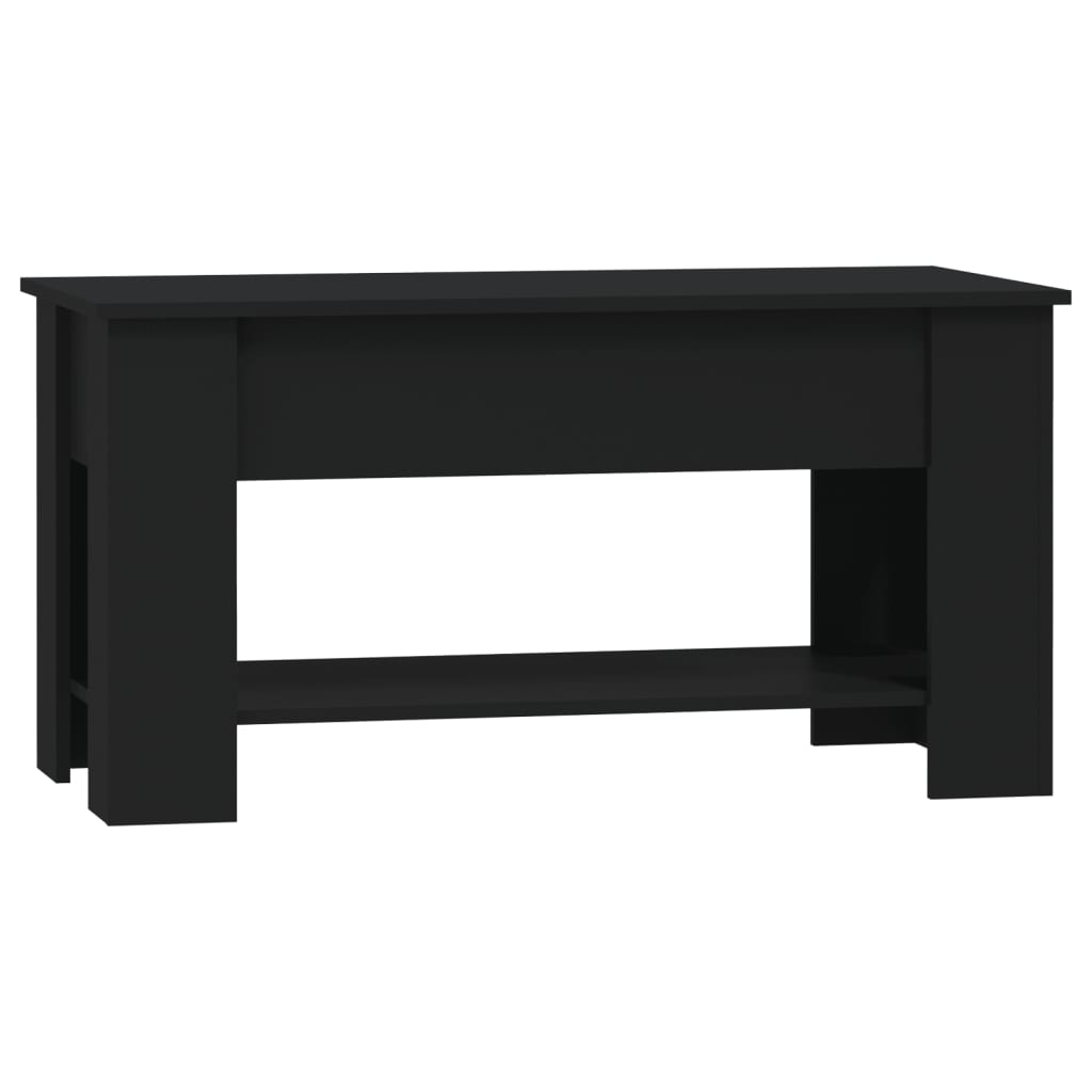Salongbord Sofabord Svart 101x49x52 cm