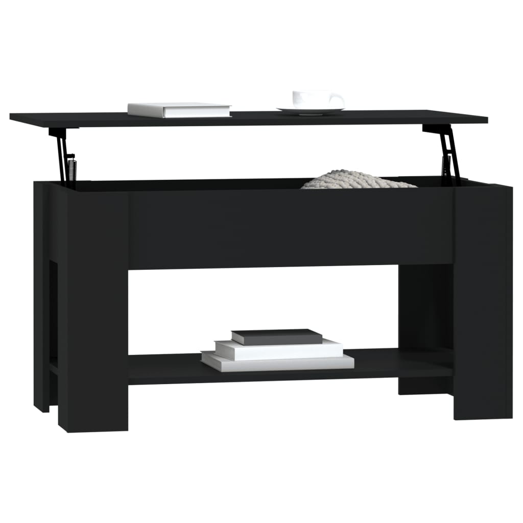 Salongbord Sofabord Svart 101x49x52 cm