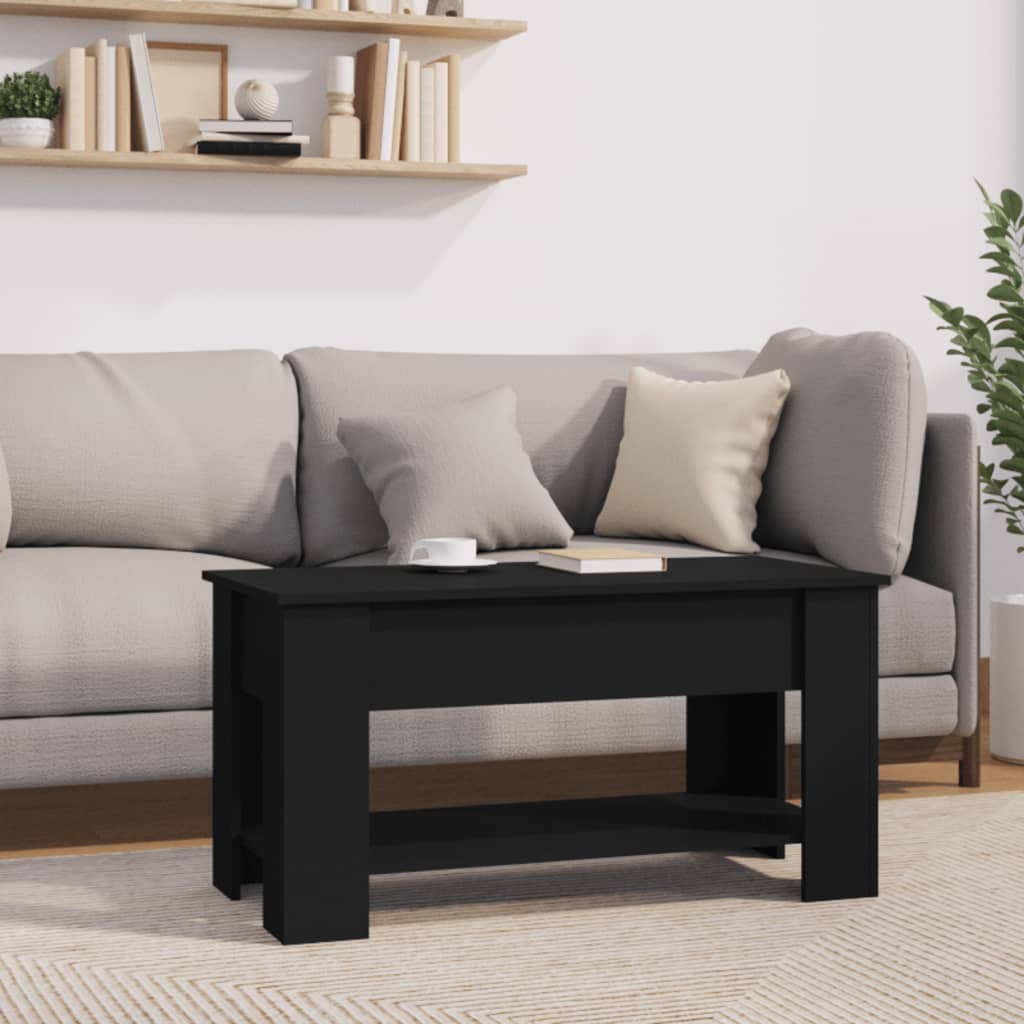 Salongbord Sofabord Svart 101x49x52 cm