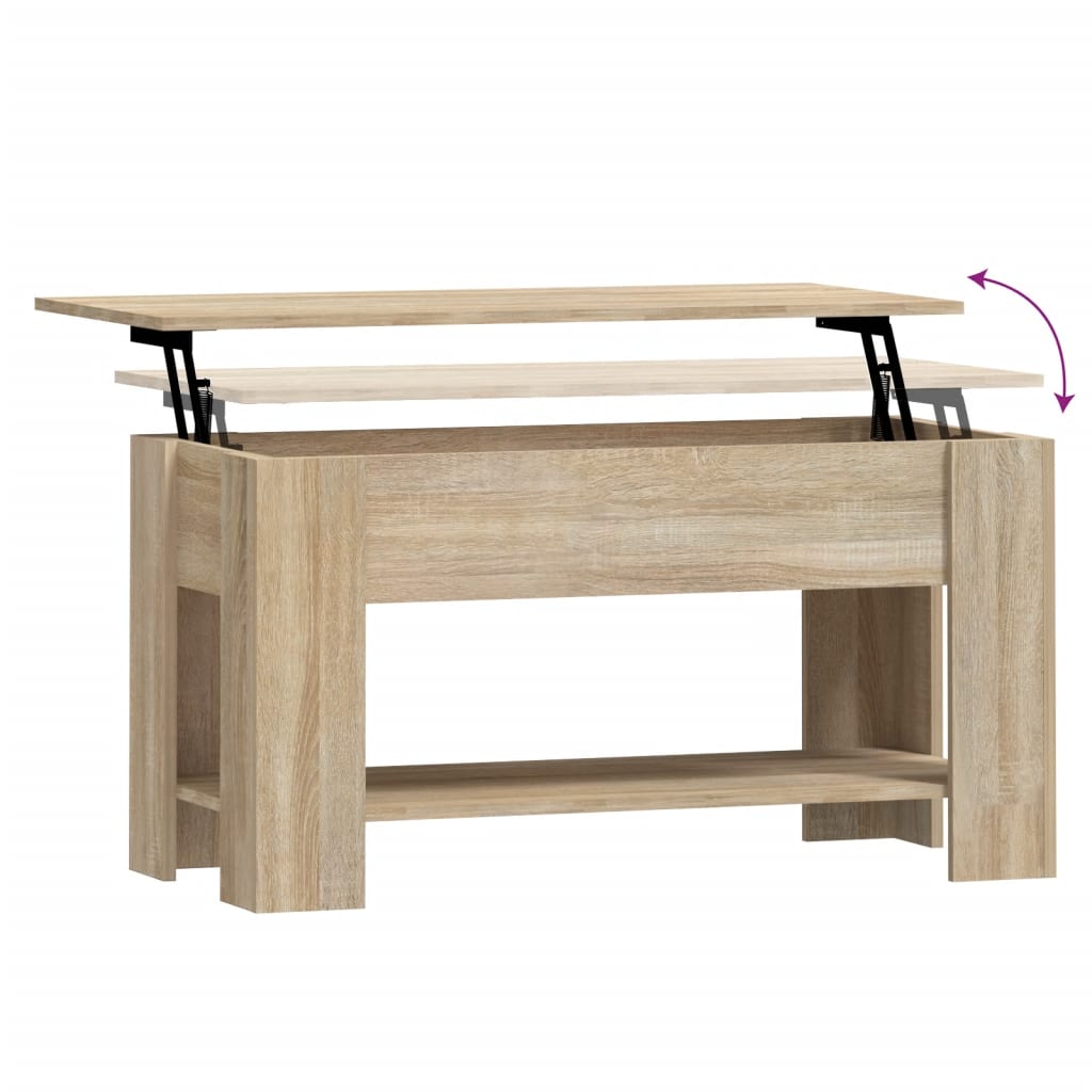 Salongbord Sofabord Sonoma Eik 101x49x52 cm