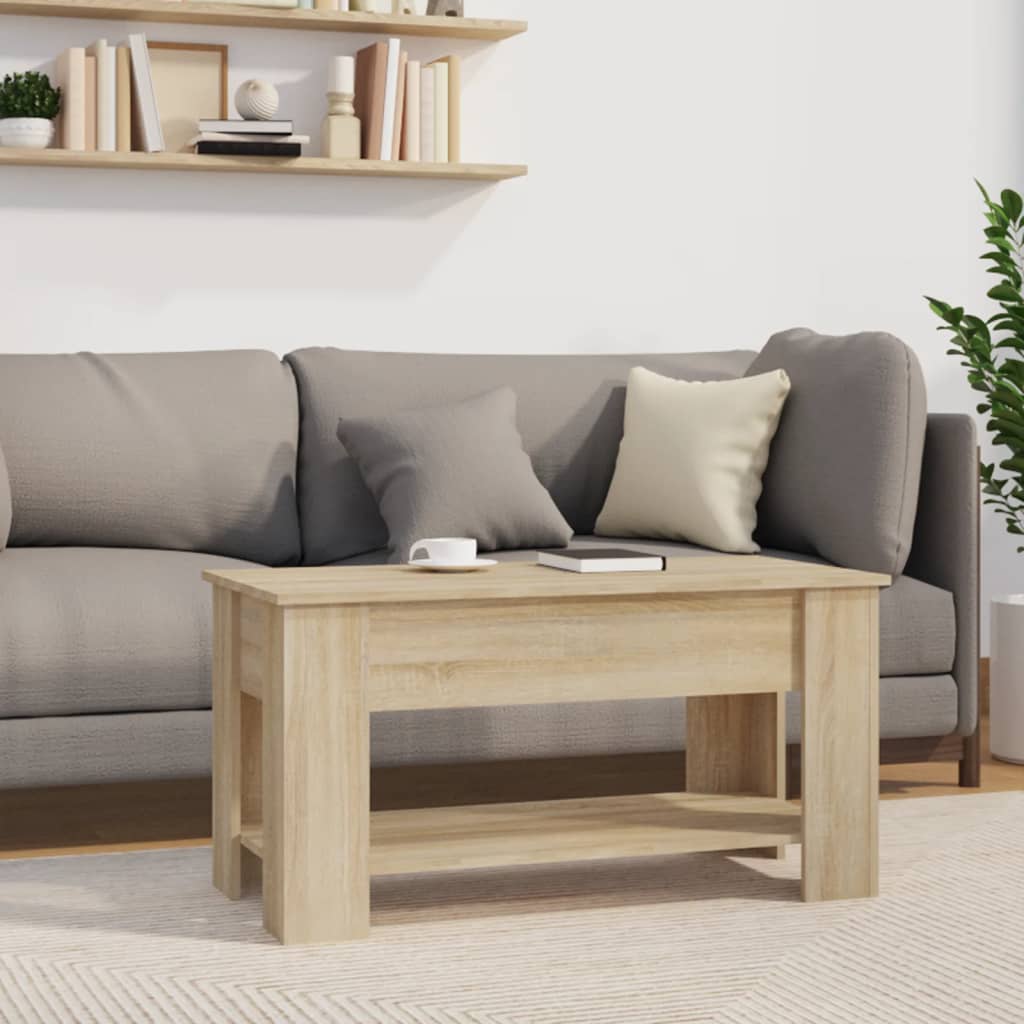 Salongbord Sofabord Sonoma Eik 101x49x52 cm