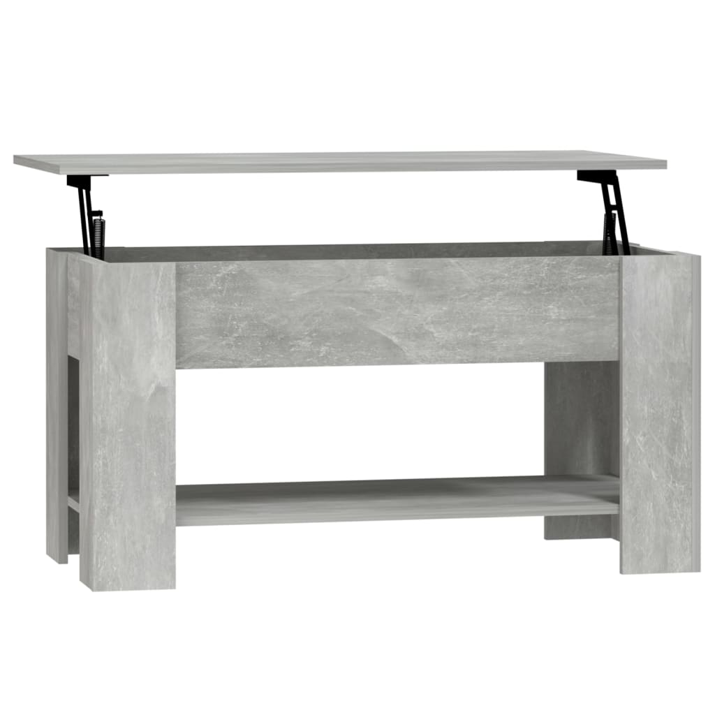 Salongbord Sofabord Betonggrå 101x49x52 cm